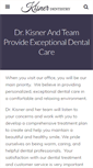 Mobile Screenshot of kisnerdentistry.com