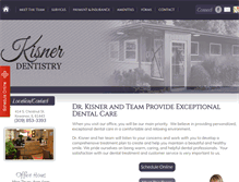 Tablet Screenshot of kisnerdentistry.com